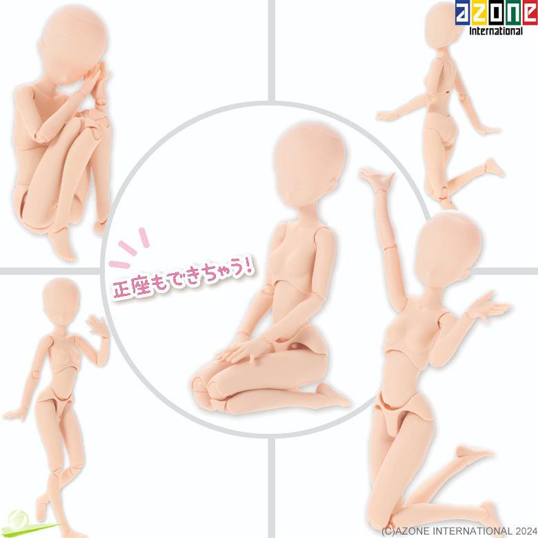 Miniatura: AZONE 1/6 Pure Neemo EMOTION M Body Flesh HANDS A) & Flocked Head Gold hair Doll