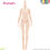 Miniatura: AZONE 1/6 Pure Neemo FLECTION XS Girl Body Flesh Hands set (A) & Brown hair Doll