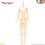 Thumbnail: Full front view of Azone PFL088-WHT 1/6 Pure Neemo Flection M Girl Body for Doll in white skin tone.