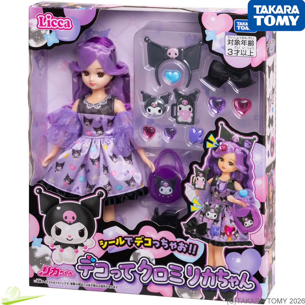 Miniaturbild: TAKARA TOMY Licca-chan Deco Kuromi Doll – Brand New