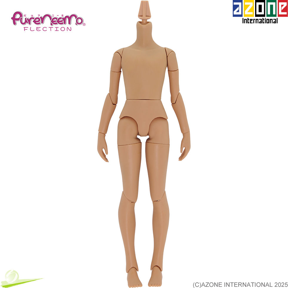 Миниатюра: Azone 1/6 Pure Neemo XS Boy Body PFL052-TAN, front view of standing pose illustration without logo or text decorations.