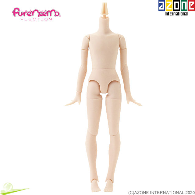 Thumbnail: AZONE 1/6 Pure Neemo FLECTION XS BOY White Body & Flocked Head Pink Hair Doll