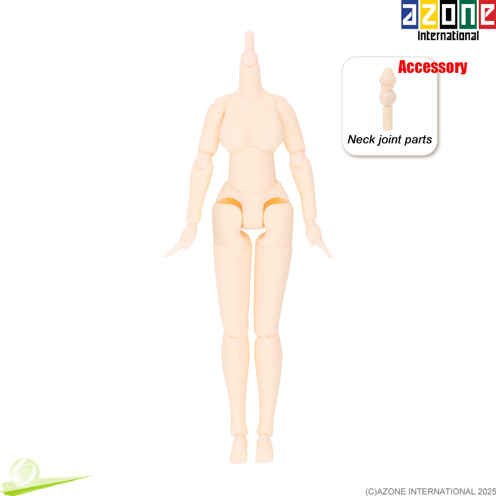 Miniature : AZONE 1/12 Picco Neemo M Body LL Bust HANDS (B)& Flocked Head parts set Doll NEW