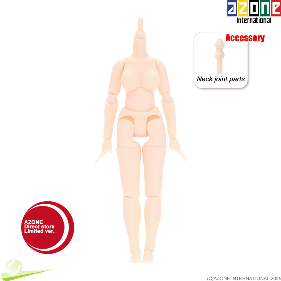 Thumbnail: AZONE PCN029-WHT 1/12 Picco Neemo S 3L Bust Body Whity Pure Flection White Doll