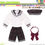 ภาพขนาดย่อ: AZONE ALB222-NVR 1/6 PNXS Gymnasium Sailor suits Navy Red check Doll Outfits