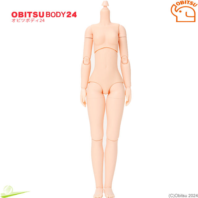 Miniaturbild: Obitsu 24BD-F02N-M size Bust Body Natural HANDS (A) & AZONE Head parts set Doll