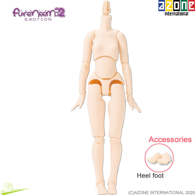 Thumbnail: AZONE 1/6 Pure Neemo EMOTION S White Girl Body & A Hand parts set Flection Doll