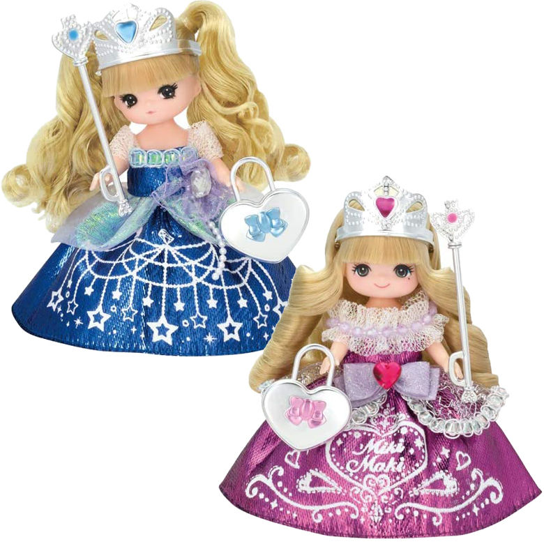 Miniatura: Takara Tomy Licca-chan Cute, Dreamy Miki and Maki Prism Princess set Doll NEW
