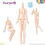 Miniatura: AZONE 1/6 Pure Neemo FEEL M Body Whity & Flocked Head parts set Yellow Hair Doll