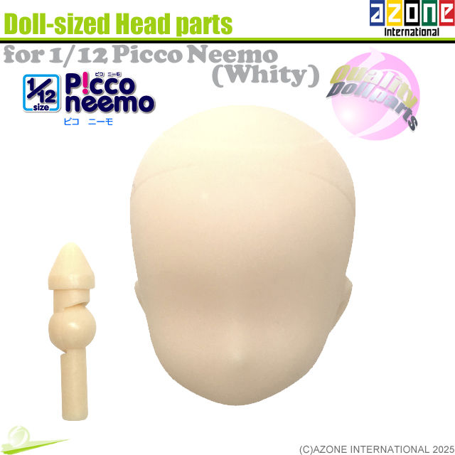 Miniature : AZONE 1/12 Picco Neemo M Body LL Bust HANDS (B)& Flocked Head parts set Doll NEW