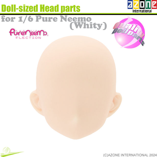 Miniaturbild: Obitsu 24BD-F02W-M size Bust Body Whity HANDS (A)& AZONE Head parts set Doll NEW