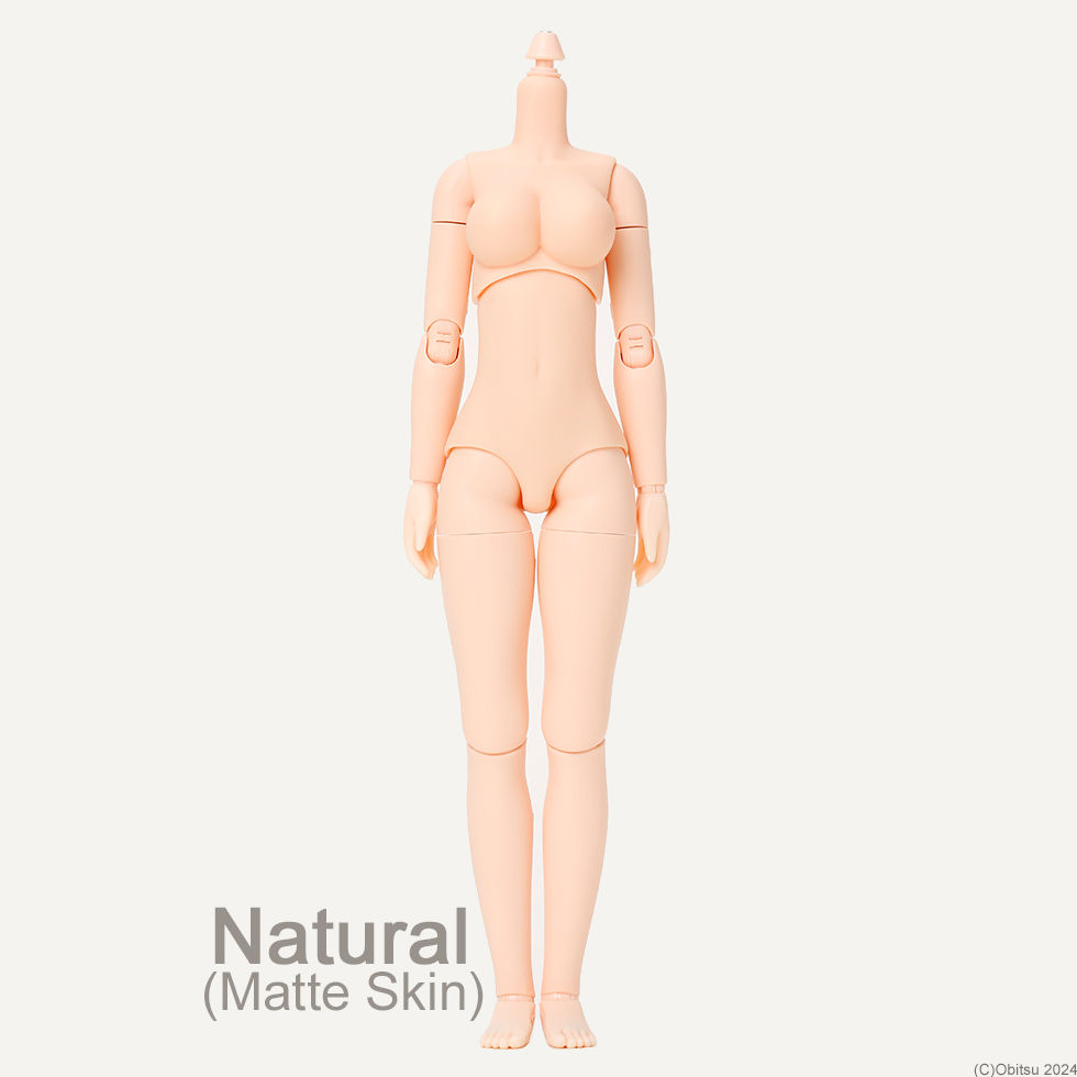 Miniaturbild: Obitsu 24BD-F02N-L size Bust Body Natural &Non Flocked Head parts set Neemo Doll