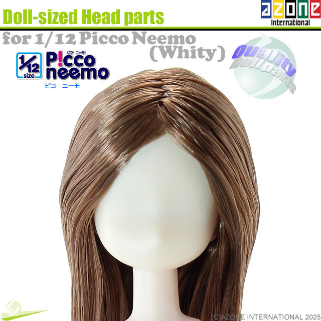 Miniaturbild: AZONE 1/12 Picco Neemo S 3L Bust Body Whity & Flocked Head parts Brown hair Doll