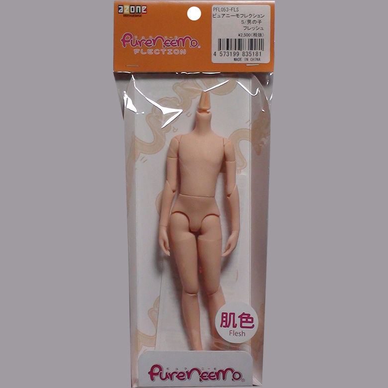 Thumbnail: AZONE 1/6 Pure Neemo FLECTION S BOY Body Flesh & Black Cotton T shirts set Doll