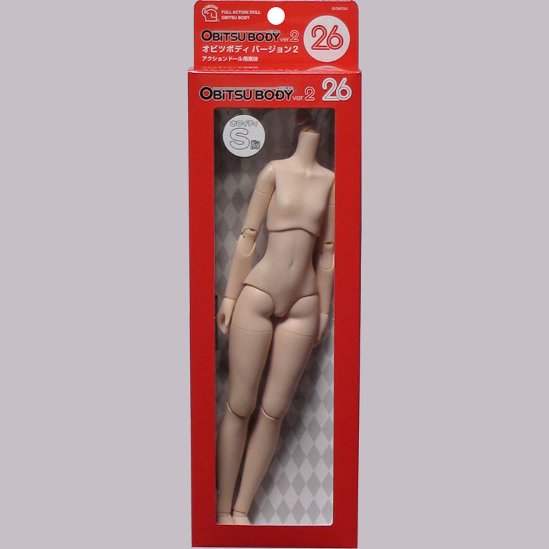 Thumbnail: Obitsu 26cm Girl Body White S size Bust & Hand parts A set Neemo Flection Doll