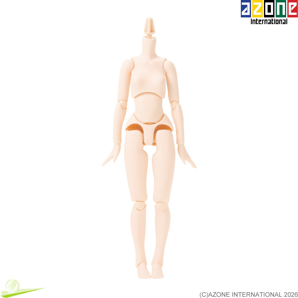 Миниатюра: Azone 1/6 Pure Neemo 2 Emotion PFL099-WHT Doll body in white skin tone, front view of standing pose illustration.