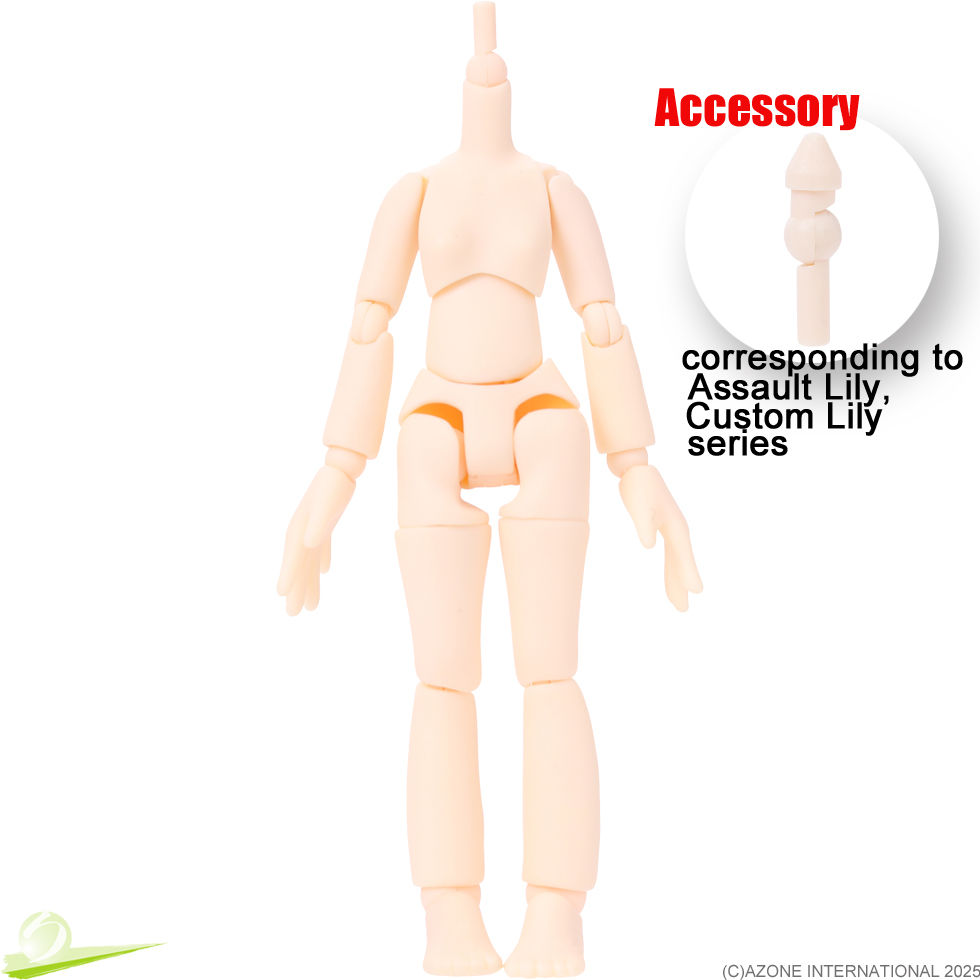 Miniaturbild: AZONE 1/12 Picco Neemo D Body Small Feet HANDS (A) & Head parts Pink hair Doll