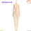 ภาพขนาดย่อ: Front full-body view of the Obitsu 26BD-F01W-S doll body with S-size bust in white skin tone, without decorative logos.