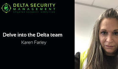 Image of Karen, security officer at Delta Security Management