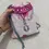 Thumbnail: Pink FLoral drawstring bag