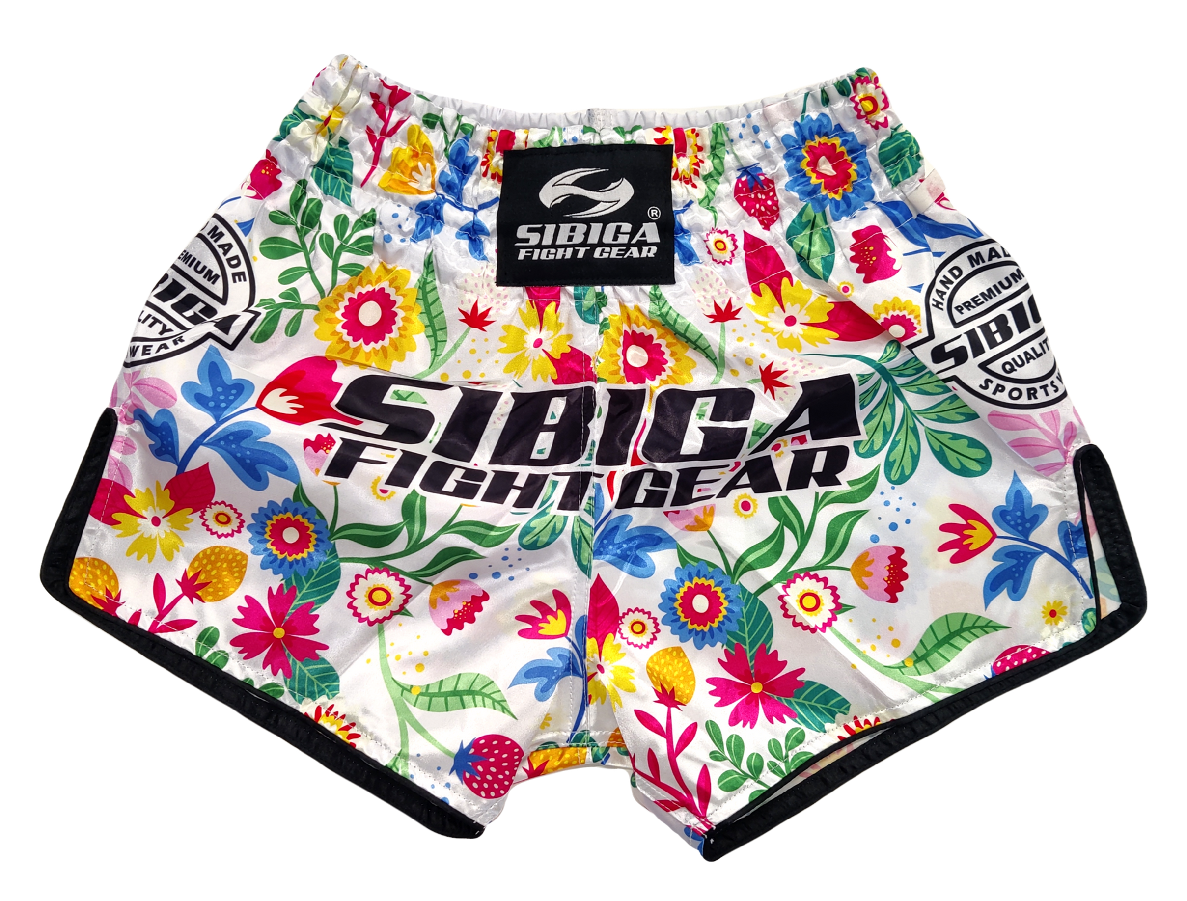 Muay Thai Kickboxing Shorts Flowers