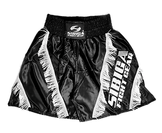 boxing shorts tassels black