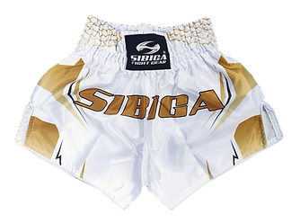 white gold thai shorts