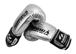 SILVER KIDS BOXING GLOVES