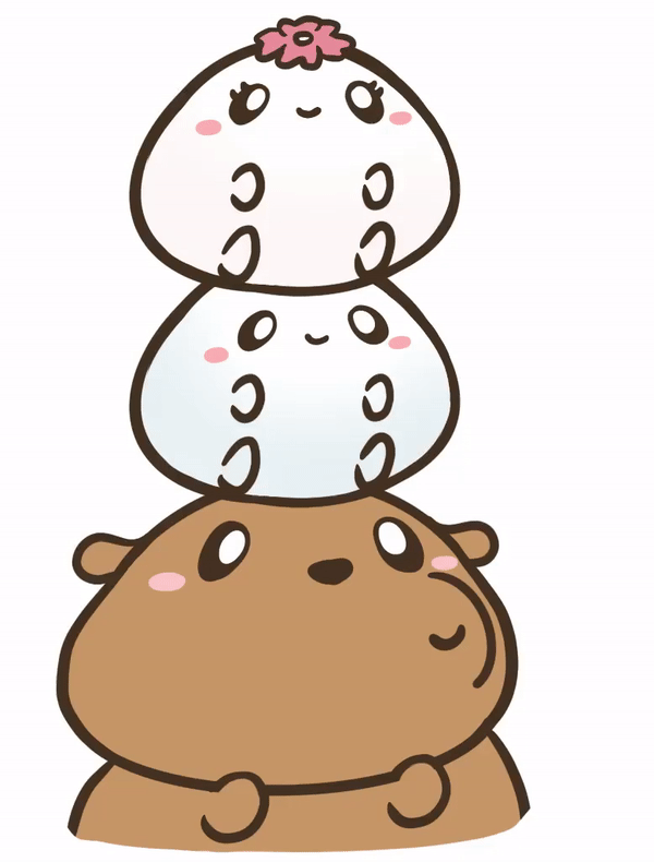 gu and bu gu&bu cute gif bear gif vivianwongart vivian wong art vivianhitsugaya