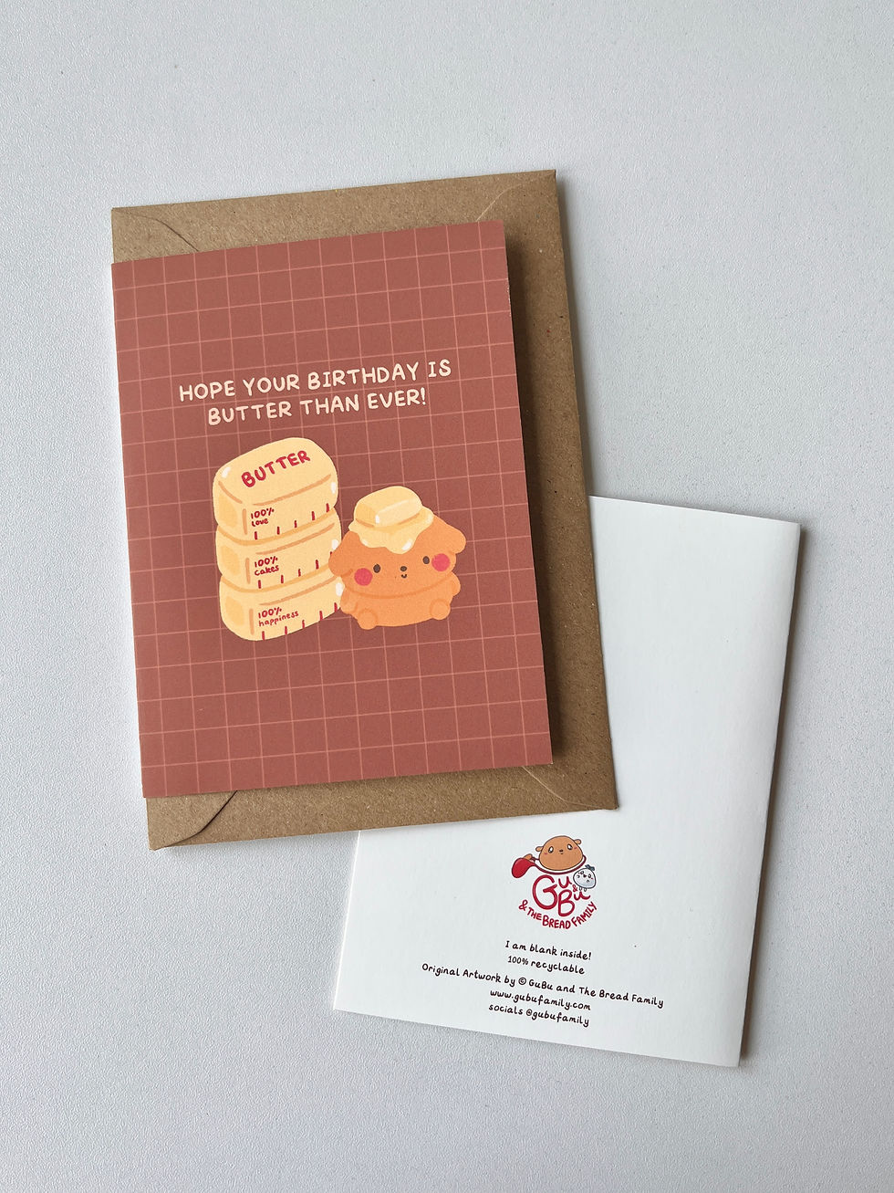Thumbnail: bread themed greeting cards set of 4