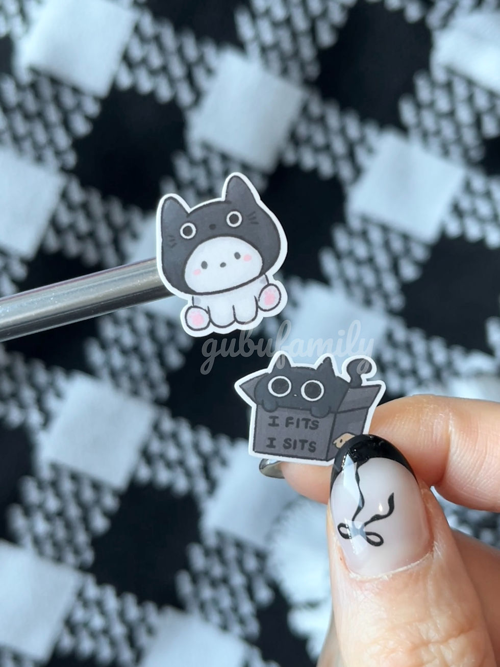 Thumbnail: black and white sticker sheet