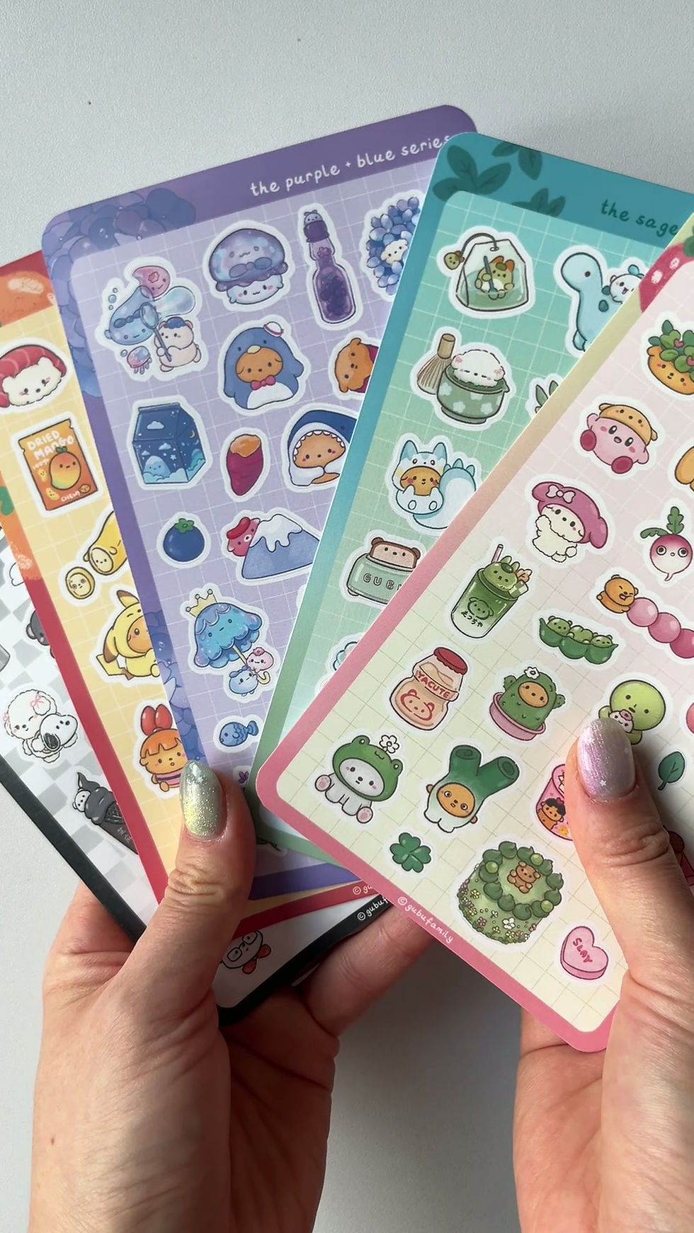 Thumbnail: full pack of colour series sticker sheets
