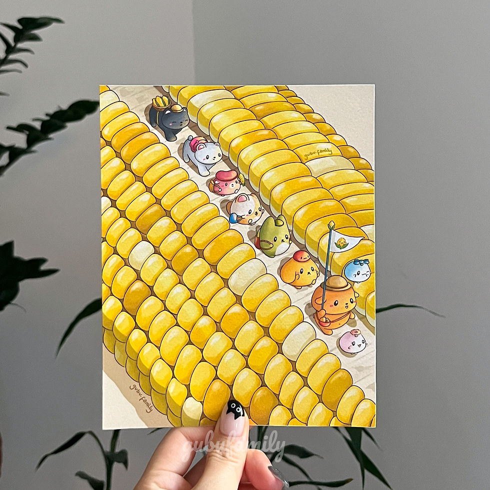Thumbnail: corn march art print