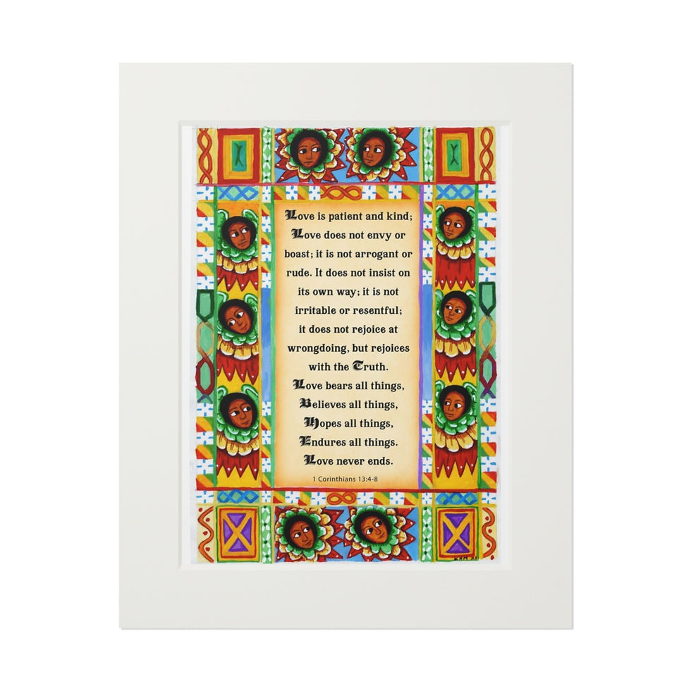 Thumbnail: Divine Love Angelic Art Print: Embracing the Power of Love and Faith