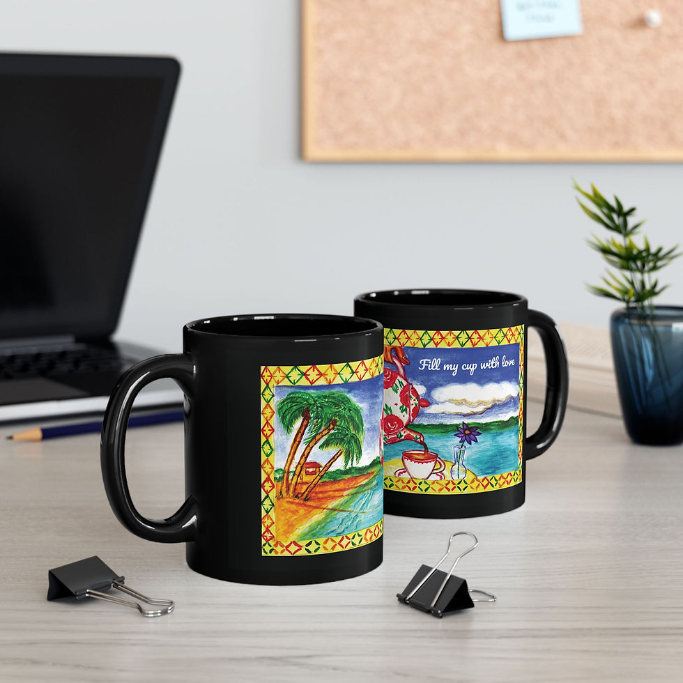 Thumbnail: Palm Tree and Tea Pot Mug