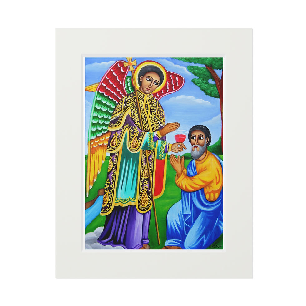 Thumbnail: Archangel St. Uriel Print | Ethiopian Sacred Art