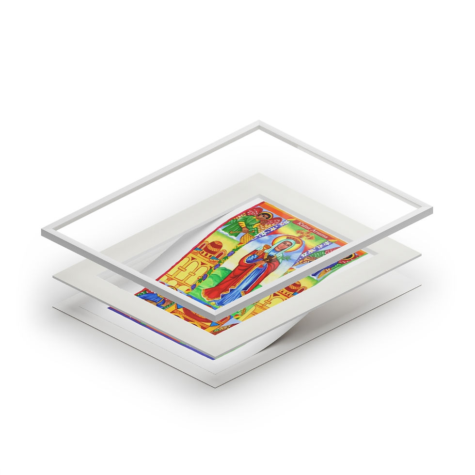 Thumbnail: Saint Kidist Arsema - Ethiopian Christian Art Print: A Symphony of Divine Beauty