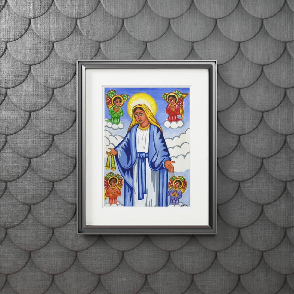Thumbnail: Queen of Heaven Art Print - Saint Mary Assumption