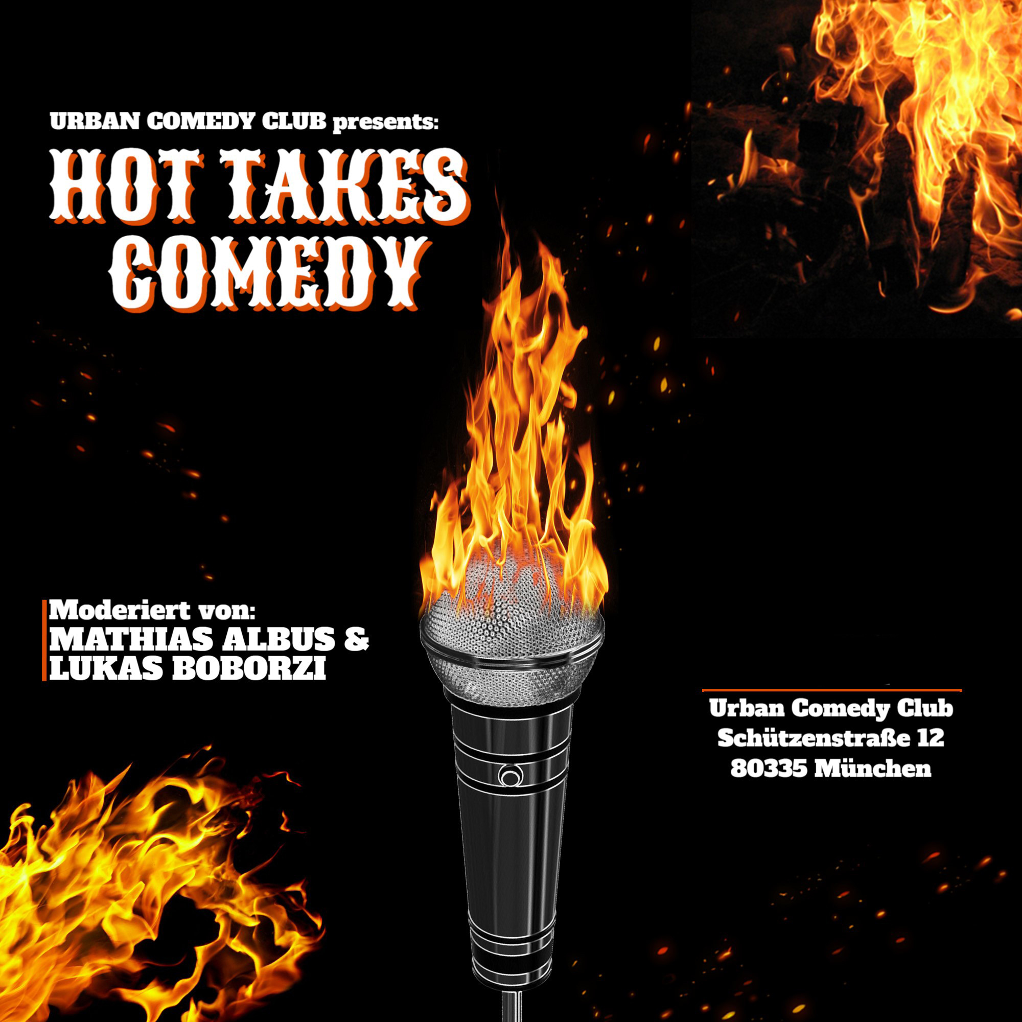Hot Takes Roast Comedy Show Urban Comedy Club