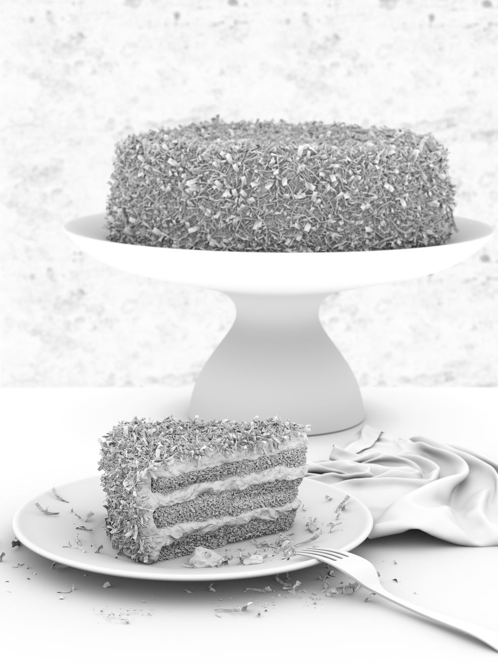 vasilatos, 3d food illustration, cgi food, 3d art, 3d modeling, 3d sculpting