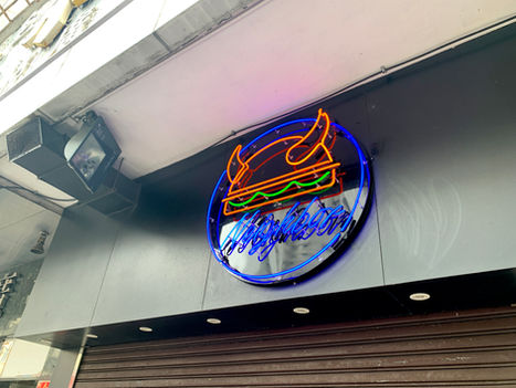 Neighbor @ Glass Neon Signage