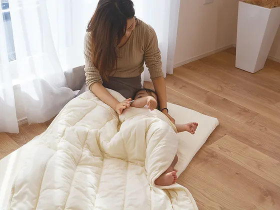 ベビーからの布団 Papakoso