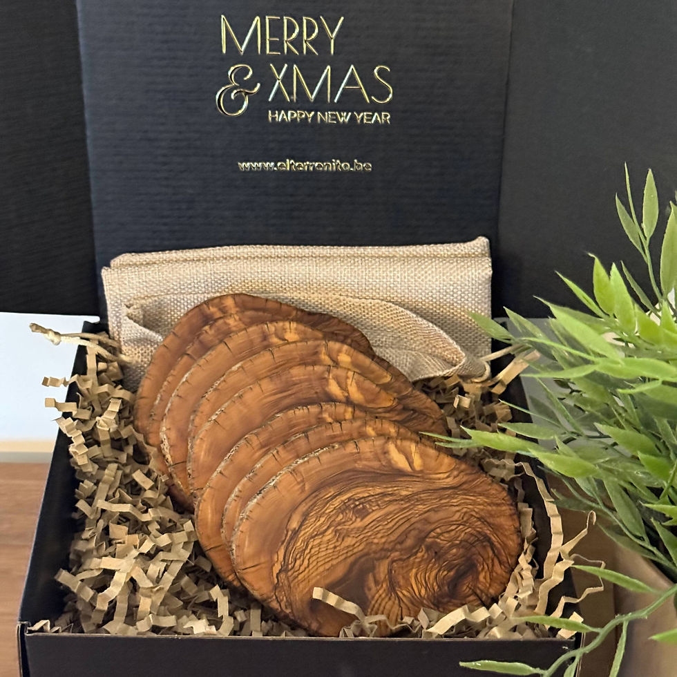 Miniature : Coffret 8 Sous-verres en bois d'Olivier_Lot 3