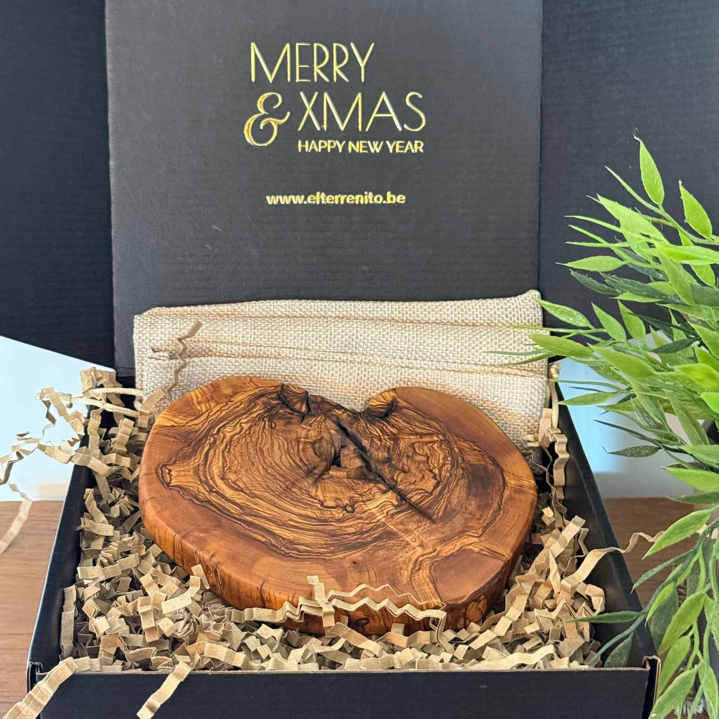 Coffret 1 "Dessous bouteille" en bois d'Olivier - Lot 2