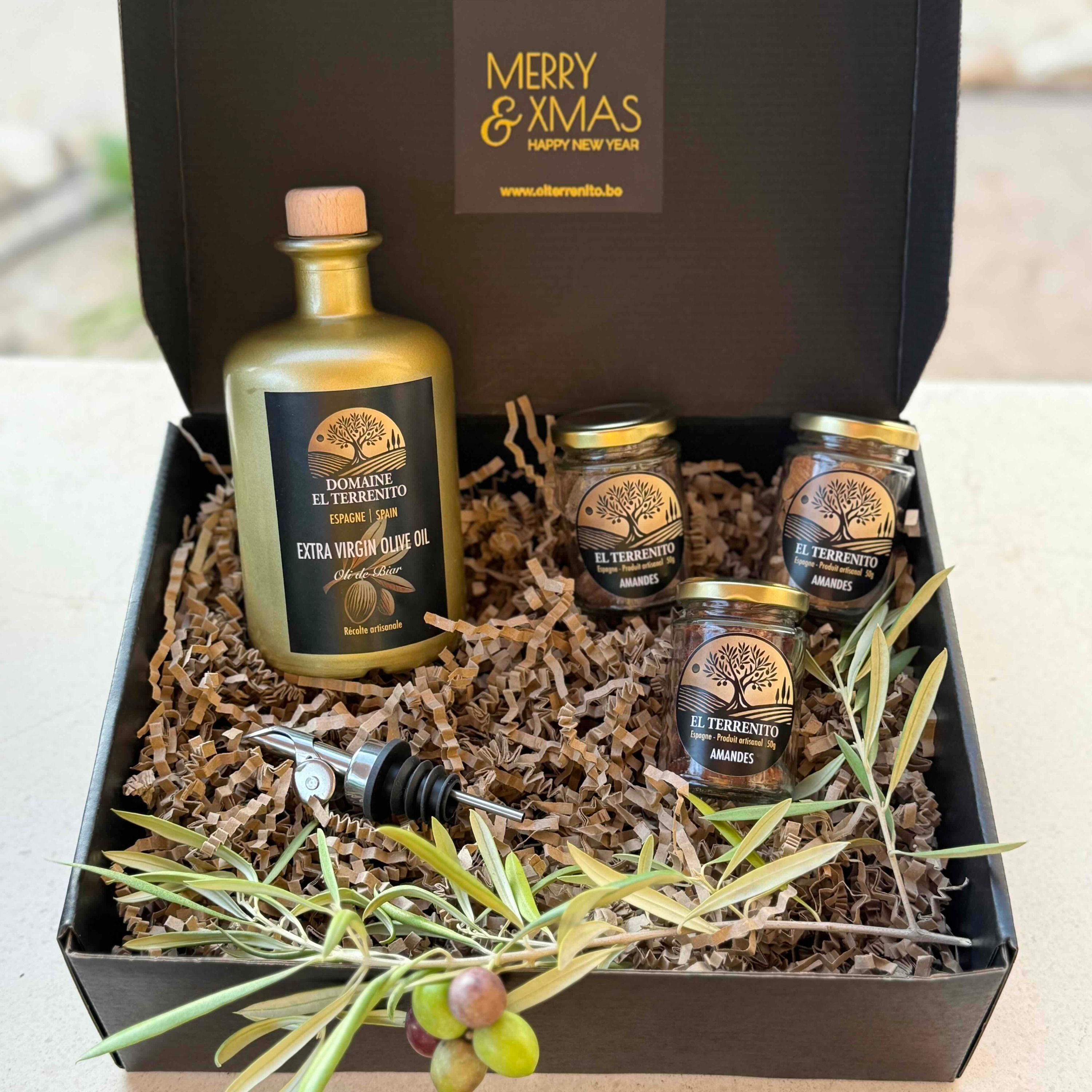 Coffret Prestige Doré 500ml & 3x50g Sucrée Vanille/Provençale/Sel&Truffe d'été