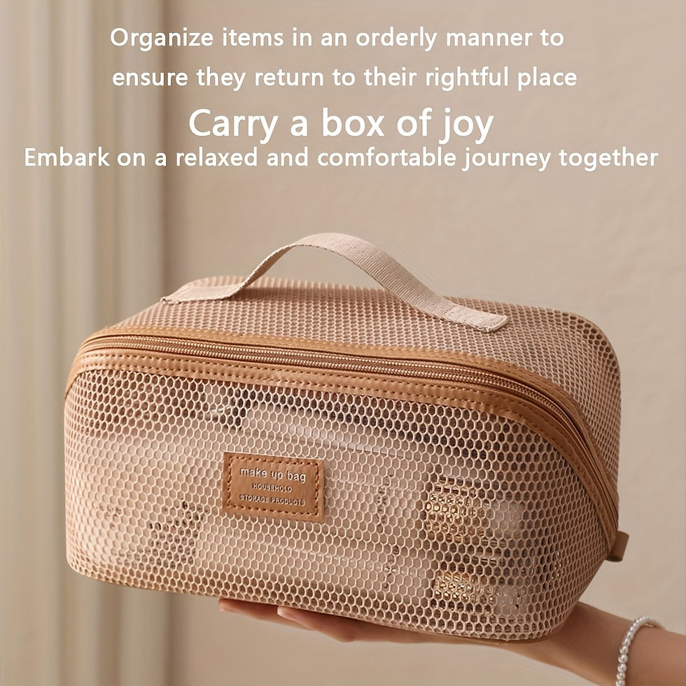Thumbnail: Makeup Organizer Female Toiletry Kit Bag Make Up Case Storage Pouch Luxury Lady 
