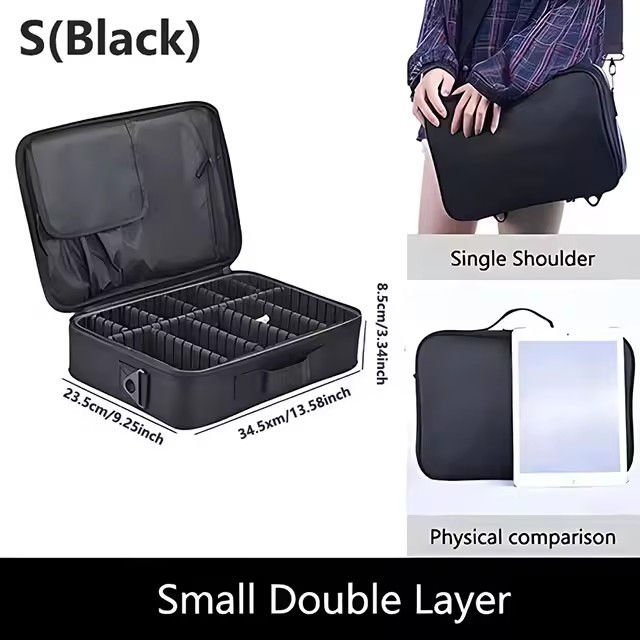 Thumbnail: New Oxford Makeup Bag For Women Professional Large Capacity  Travel Cosmetic Cas