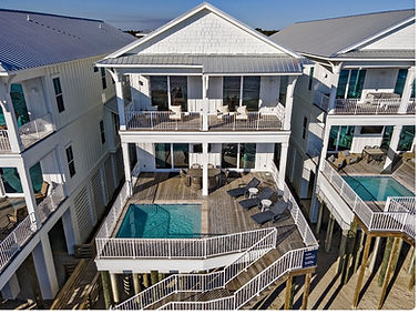 Aerial view of location of Serene Sand Retreats