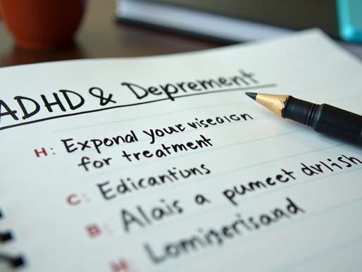 Attention Deficit Hyperactivity Disorder (ADHD) and depression are two common mental health conditions that often occur together. Many people with ADHD experience symptoms of depression, and this overlap can complicate diagnosis and treatment. Understanding how these conditions relate can help individuals and caregivers recognize signs early and seek appropriate support. Notes on ADHD and depression symptoms and treatment What Is ADHD and What Are Its Symptoms? ADHD is a neurodevelopmental disorder that affects attention, impulse control, and activity levels. It usually begins in childhood but can continue into adulthood. People with ADHD may struggle with: Difficulty focusing or sustaining attention Being easily distracted Impulsivity and acting without thinking Hyperactivity or restlessness Problems organizing tasks and managing time These symptoms can affect school, work, and relationships. ADHD is not just about being hyperactive; many individuals