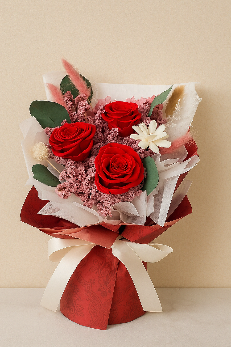 Elegant Red Roses Bouquet